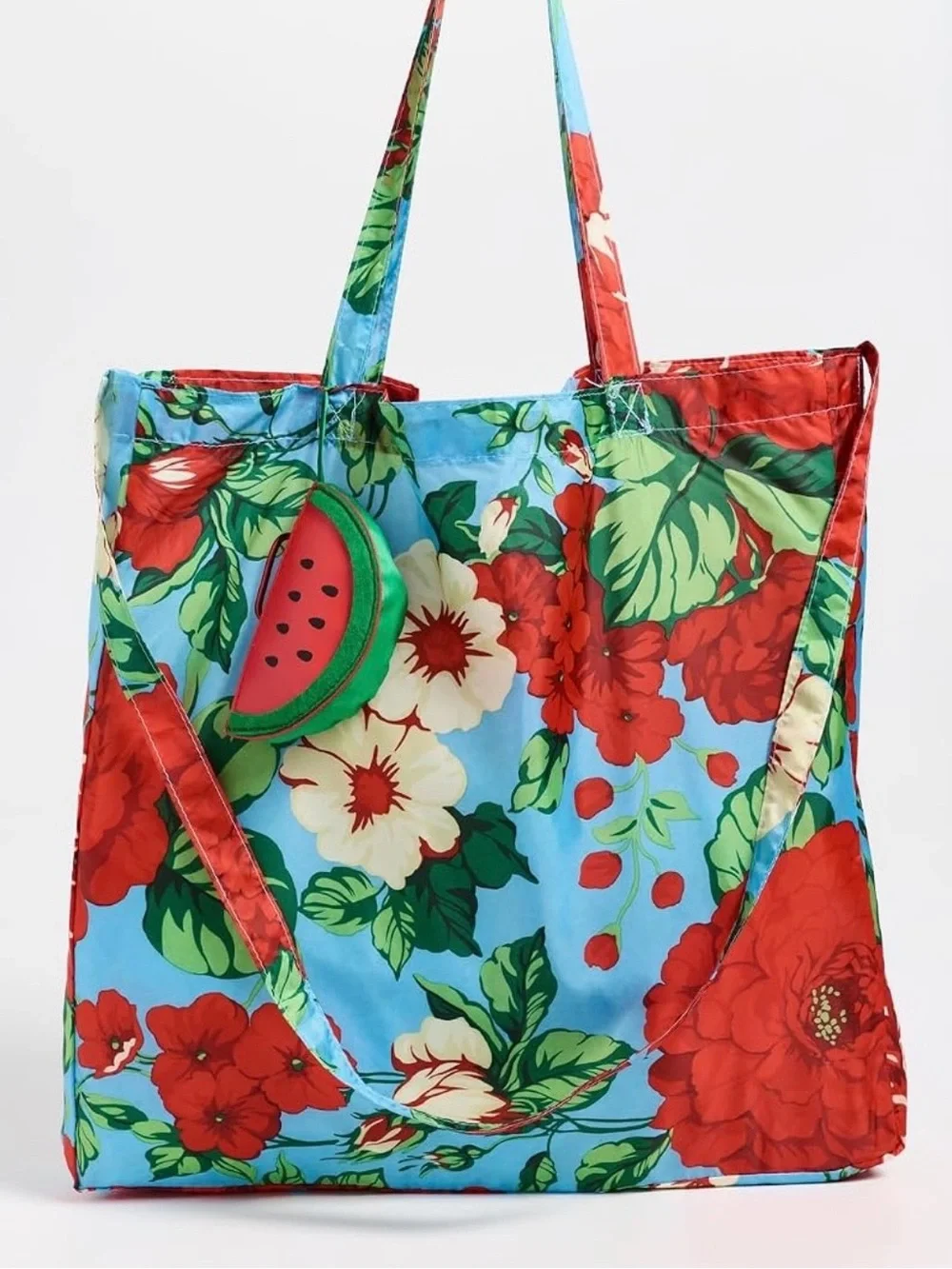 Farm Rio Fruit Bag in Watermelon. Packable. Brand new!
